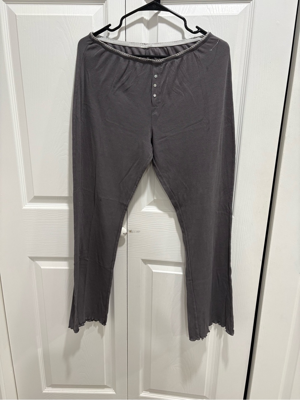Xhilaration Girls' Charcoal Gray Button-Front Lounge Leggings